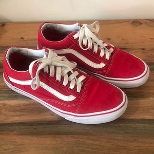 Red Old Skool Vans